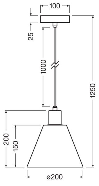 Ledvance - Lampadario a sospensione con filo DECOR RAFFIA 1xE27/15W/230V