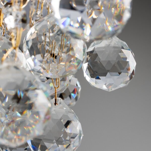 Brilagi - Lampadario a plafone CRYSTAL 6xE14/60W/230V oro