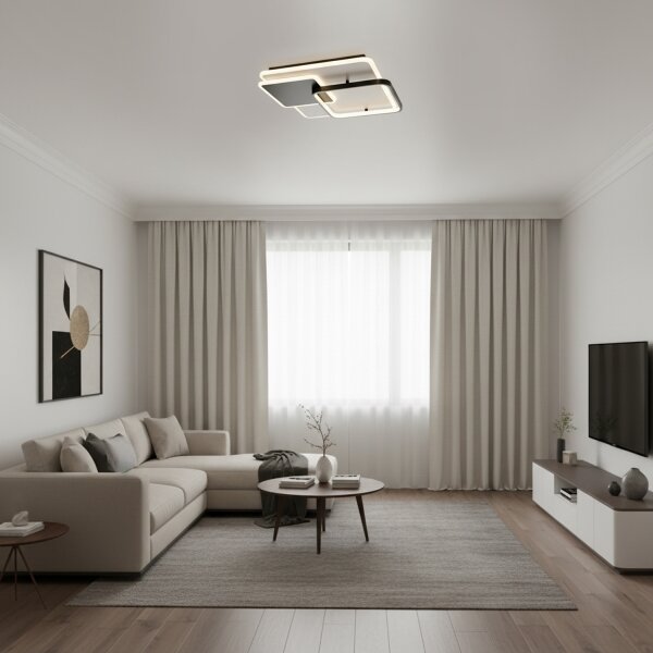 Brilagi - Plafoniera LED dimmerabile da soffitto FLARE 64W/230V 3000-6000K + telecomando