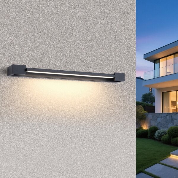 Brilagi - Illuminazione a LED per specchio da bagno AQUA LINE LED/24W/230V 90 cm IP44 antracite