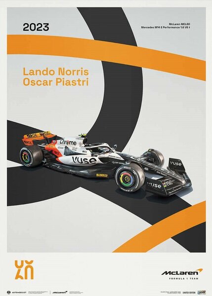 Stampa d'arte McLaren Racing - MCL60 - 60th Anniversary - 2023, Automobilist