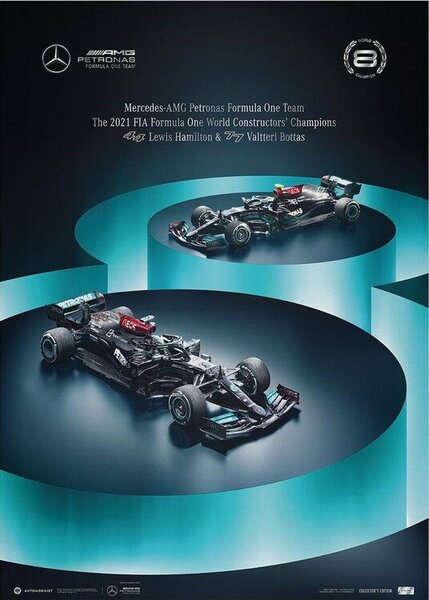 Stampa d'arte Mercedes-amg Petronas F1 Team - 8 Titles, Automobilist