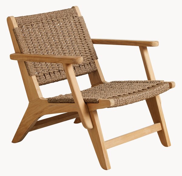 Poltrona da giardino in legno di teak Eya
