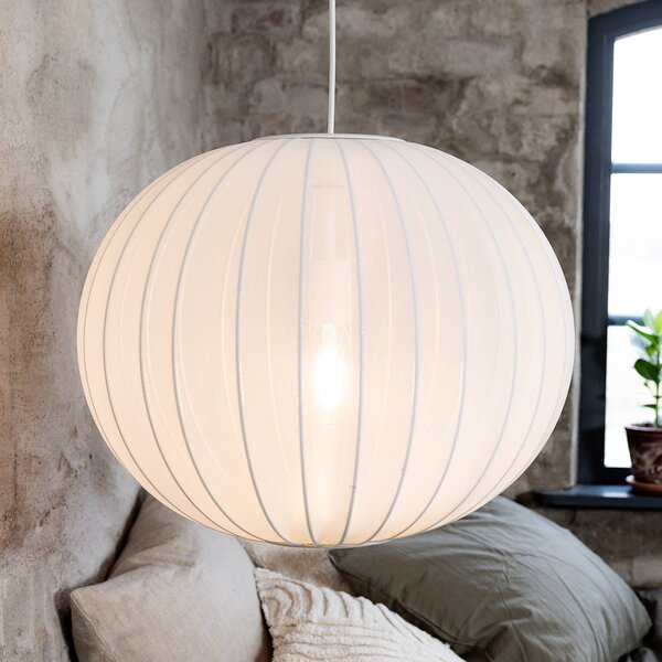 Markslöjd Lampada a sospensione Florence, dimmerabile, Bianco / Opale, Soggiorno / Sala da pranzo, Tessuto / Stoffa / Seta, Scandinavo, Lampada a sospensione