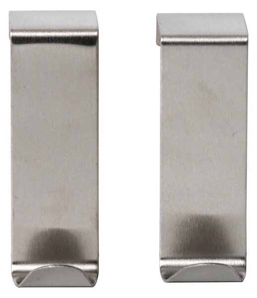 Set di ganci da appendere color argento lucido in metallo 2 pz Fixeo – douceur d'intérieur