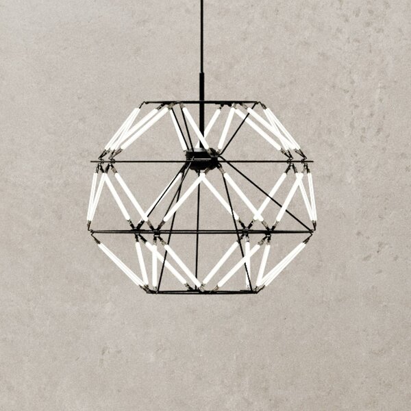 URBAN by Sforzin Lampada a sospensione Euclide LED, nero, metallo, larghezza 35 cm