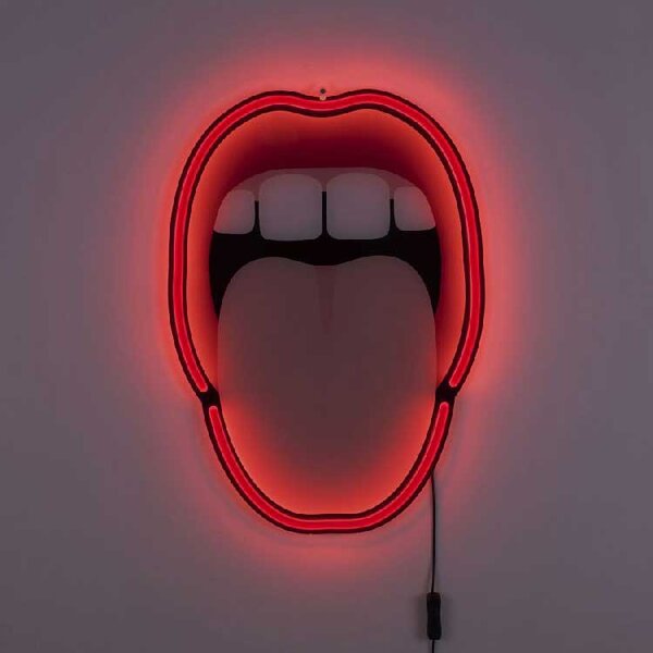 Seletti Lampada da parete a LED in acrilico dal design eccentrico "Lingua" - Blow
