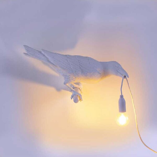 Seletti Lampada da parete a LED moderna in resina versione da destra - Bird