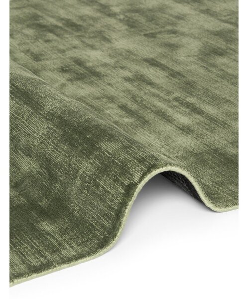 Tappeto verde in viscosa tessuto a mano 160x230 cm Noemi – Vikosa