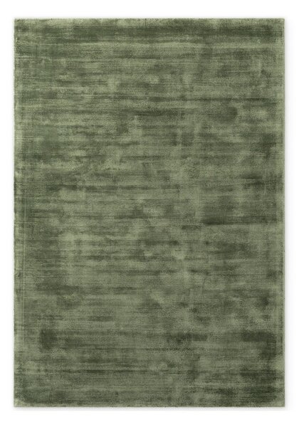 Tappeto verde in viscosa tessuto a mano 160x230 cm Noemi – Vikosa