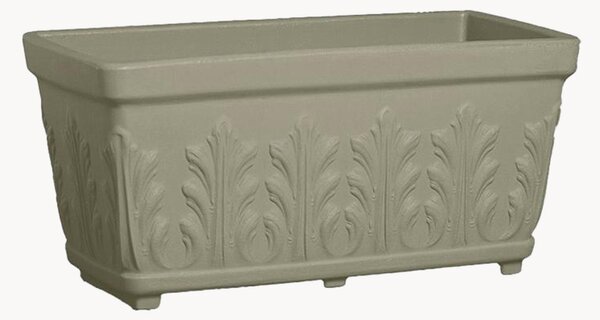 Portavaso da esterno Cassetta Fogliata, alt. 30 cm