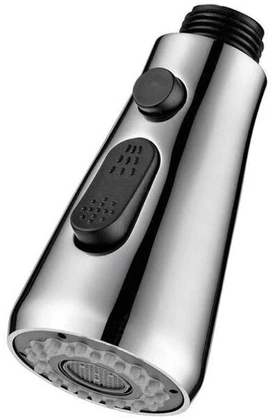 Rubinetto per cucina con soffione a tre vie, orientabile a 360°, per cucina e bagno