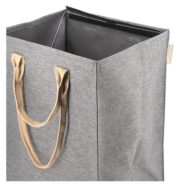 Cesta per il bucato grigia in tessuto 53 l Laundry Hub Tweed – Rolser