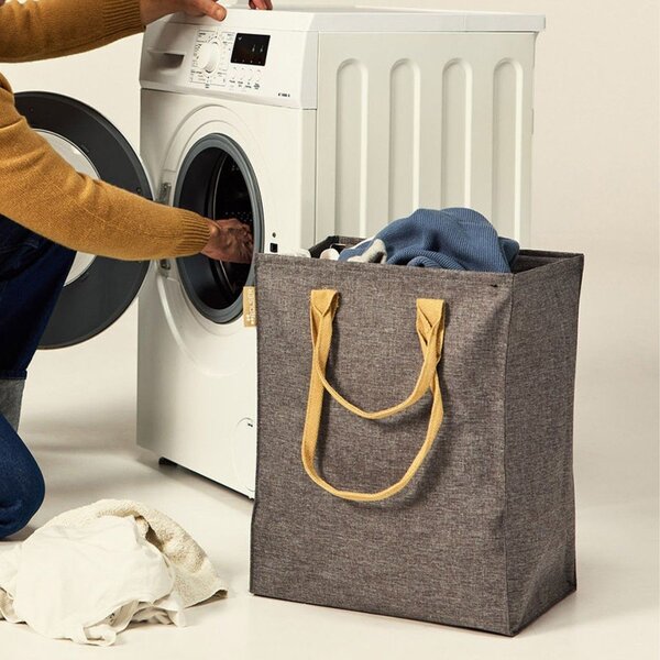 Cesta per il bucato grigia in tessuto 53 l Laundry Hub Tweed – Rolser