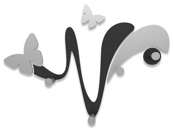 CalleaDesign Appendiabiti da Parete - Farfalla