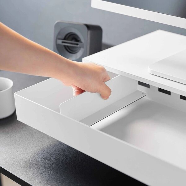 Supporto per monitor bianco in metallo Tower – YAMAZAKI