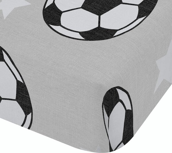 Lenzuolo singolo per bambini in flanella 90x190 cm Football Stars - Catherine Lansfield