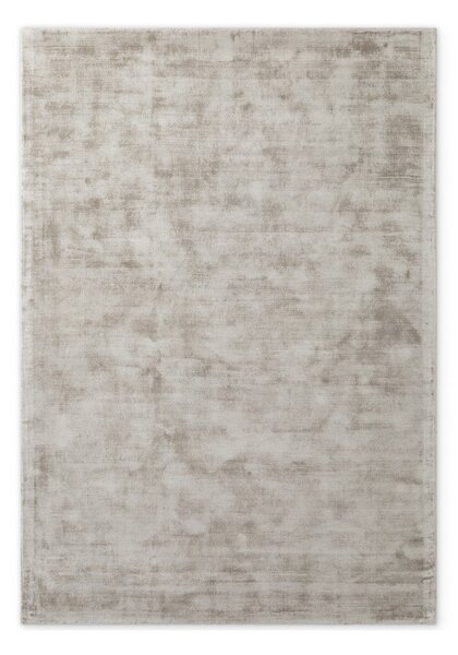 Tappeto grigio in viscosa tessuto a mano 200x300 cm Noemi – Vikosa
