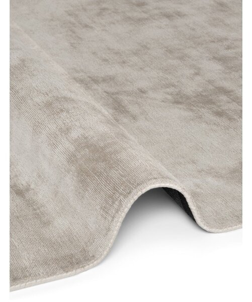 Tappeto grigio in viscosa tessuto a mano 200x300 cm Noemi – Vikosa