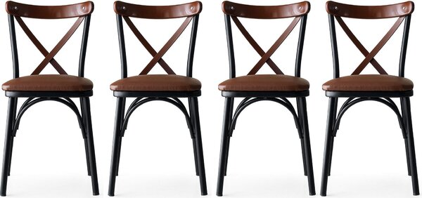 Skye Decor, Ekol-Ekol DEC, Braun: sedie da ufficio, dimensioni 84x42x42 cm, struttura: 100% metallo