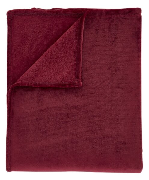 Coperta rossa in micropile 130x170 cm Raschel Velvet – Catherine Lansfield