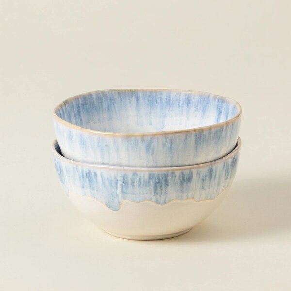 Ciotola in gres azzurro-bianco ø 16 cm Brisa - Costa Nova