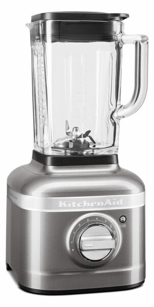 KITCHENAID Frullatore da Tavolo con Bicchiere Capacit 1,4 L Potenza 1200 W 5 Velocit Tritaghiaccio colore Argento - Blender K400