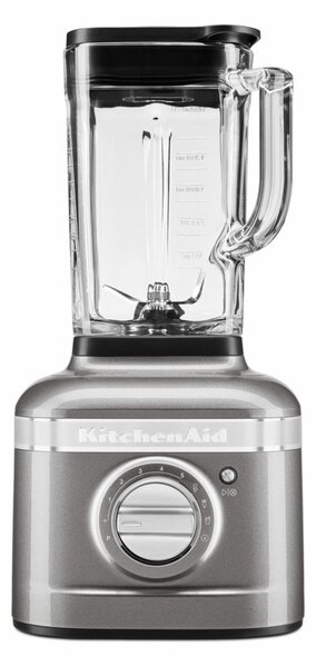 KITCHENAID Frullatore da Tavolo con Bicchiere Capacit 1,4 L Potenza 1200 W 5 Velocit Tritaghiaccio colore Argento - Blender K400