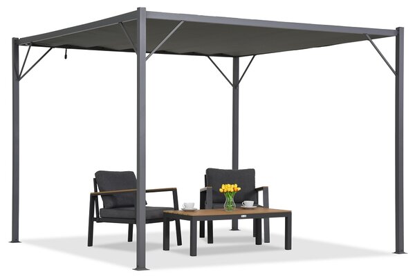 Pergola da terrazzo Malaga antracite 3x3m Garden Point