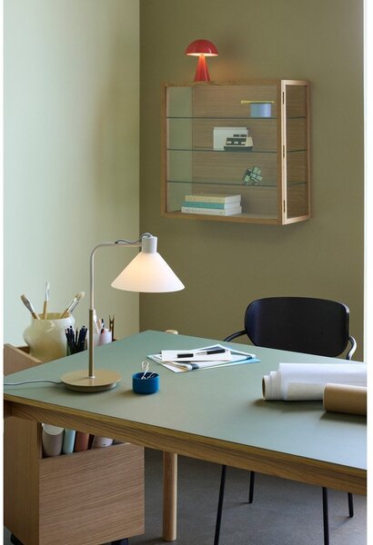 Vetrina di colore naturale con effetto rovere da appendere 60x60x27 cm Poetic – Hübsch