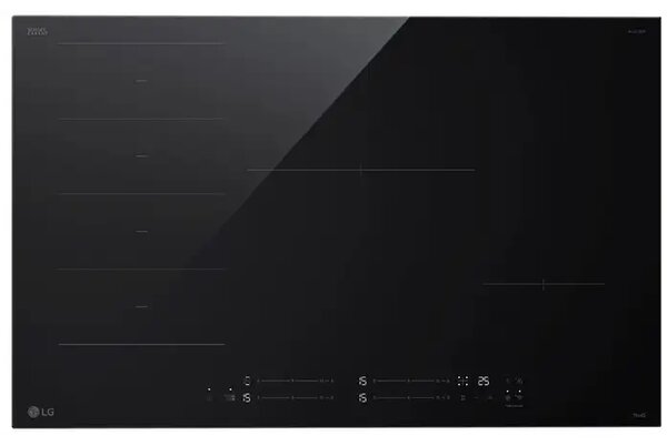 Lg Piano Cottura a Induzione 4 Fuochi Larghezza 80 cm in Vetroceramica colore Nero - CCI7Z3035BA