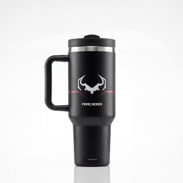 Tazza termica con manico nero Diablo Burned Black