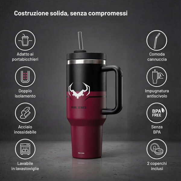 Tazza termica con manico rossa Diablo Bloody Mary