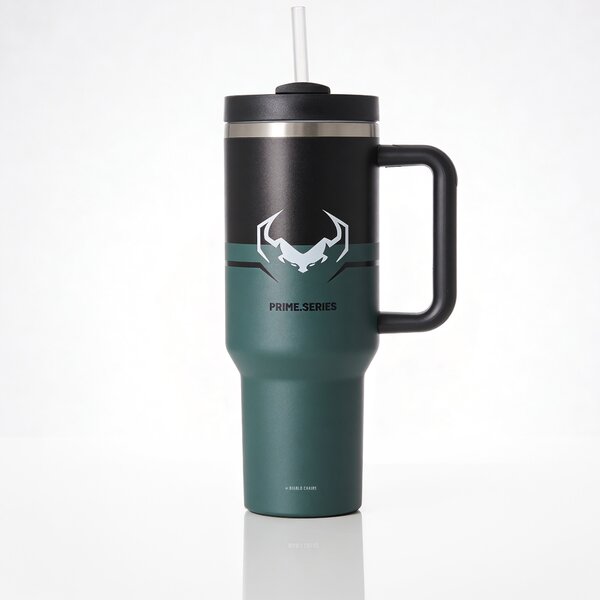 Tazza termica con manico verde Diablo Ghotic Green
