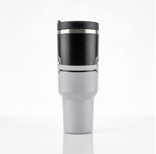 Tazza termica con manico grigia Diablo Nightwolf Moon