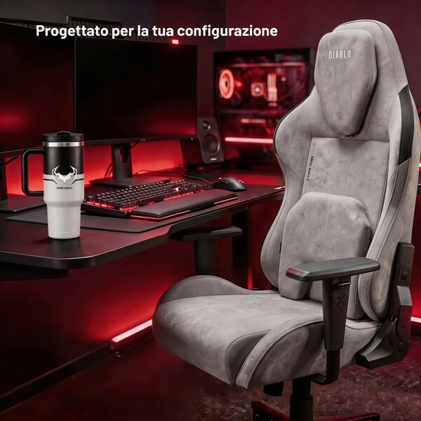 Tazza termica con manico grigia Diablo Nightwolf Moon