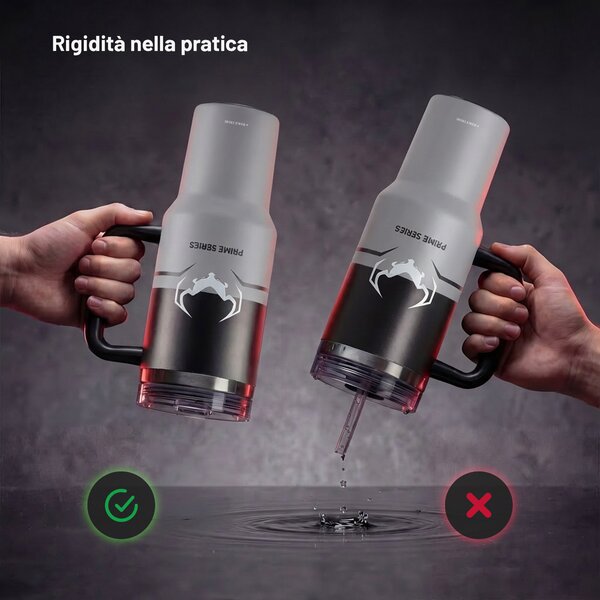 Tazza termica con manico grigia Diablo Nightwolf Moon