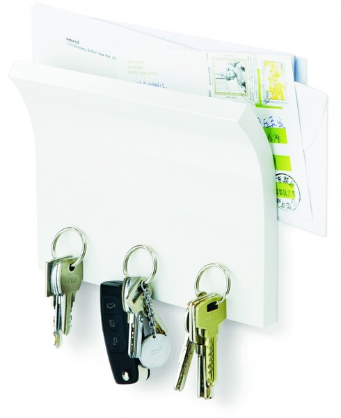 Arredamento Porta Chiave per Ingresso da Parete Nero Organizer a