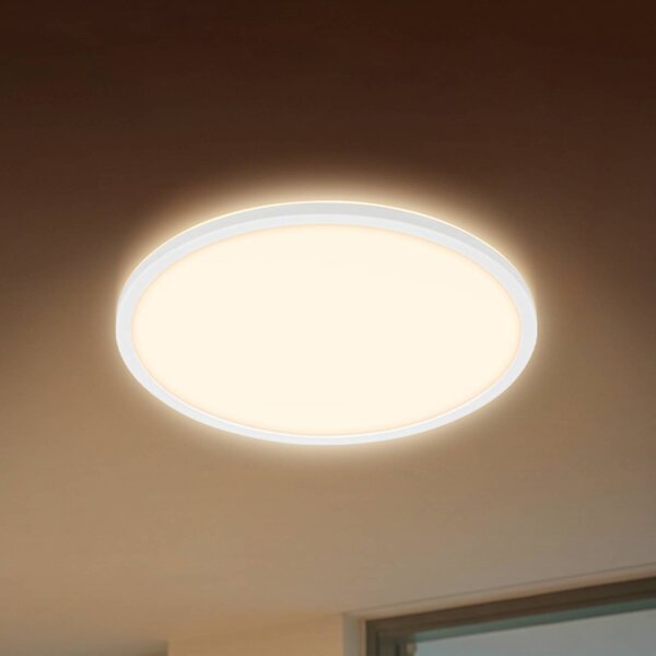 Briloner Plafoniera soffitto Happy, dimmerabile, Bianco / Opale, Cucina, Plastica, Moderno, Plafoniera
