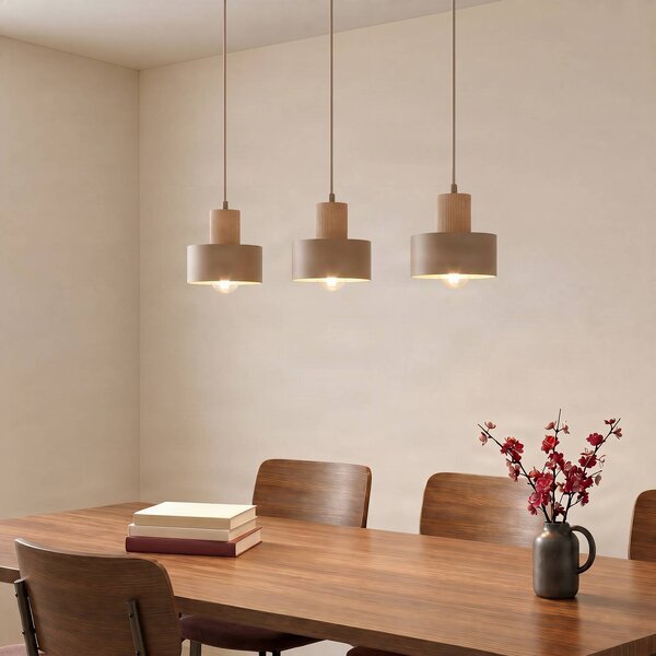Lampada a sospensione Rif SIGMA, dimmerabile, Crema / Ambra, Soggiorno / Sala da pranzo, Metallo, Moderno, Lampada a sospensione