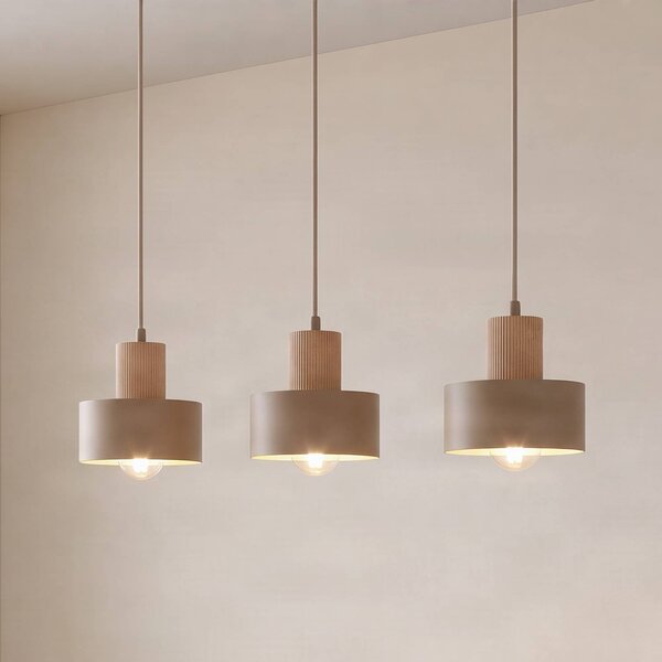 Lampada a sospensione Rif SIGMA, dimmerabile, Crema / Ambra, Soggiorno / Sala da pranzo, Metallo, Moderno, Lampada a sospensione