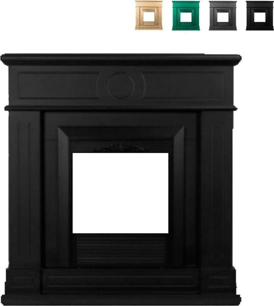 Telaio decorativo per stufa elettrica a pavimento Lipari Sur - Nero