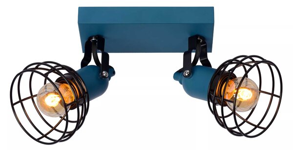 Lucide Faretto con doppio diffusore orientabile in metallo dal design moderno - Pola