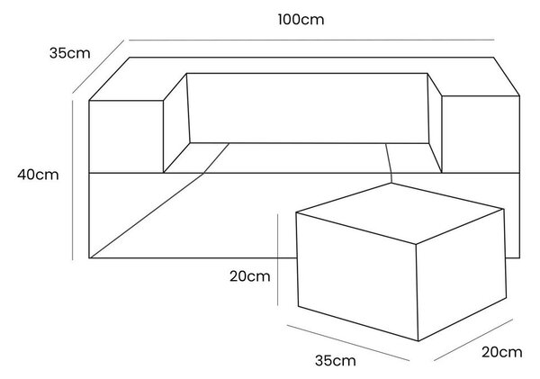 Gioco per psicomotricità turchese in velluto a coste 6 pz altezza totale 40 cm 100x35 cm Montessori – Meowbaby