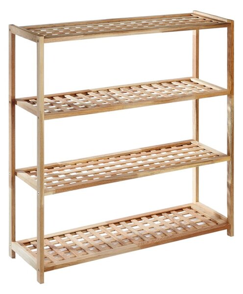 Scarpiera di colore naturale in noce massiccio – Premier Housewares