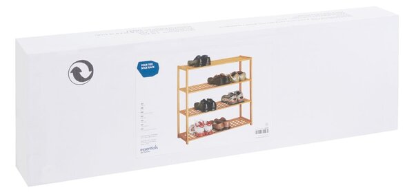 Scarpiera di colore naturale in noce massiccio – Premier Housewares