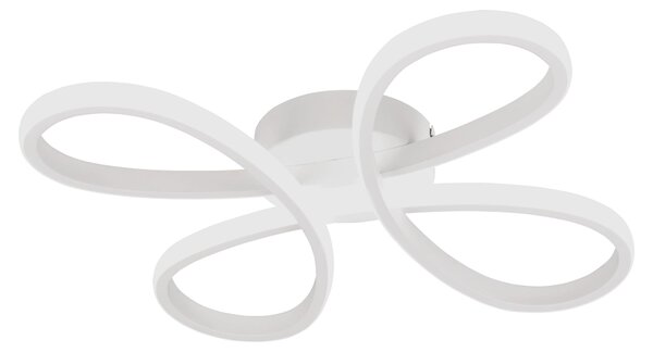 Lampada da soffitto a LED FLY 22W 4000K 2600lm, metallo bianco, dimensioni: 7x40x40 cm, IP20, Trio