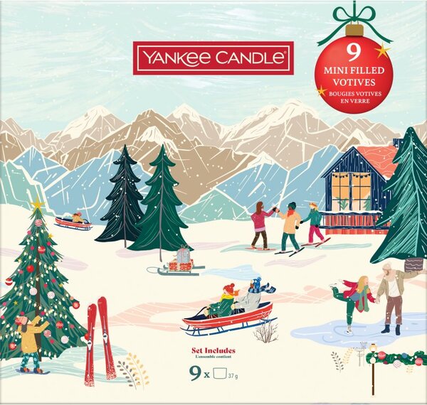Yankee Candle Christmas Collection 9 Votive Candles confezione regalo