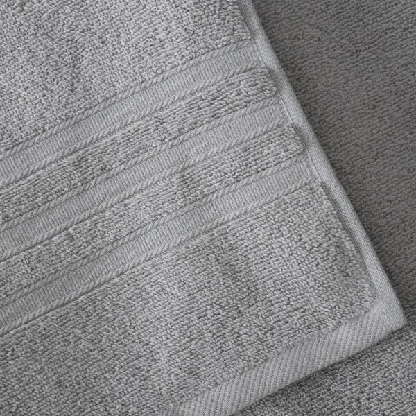 Asciugamano tipo terry grigio chiaro in cotone 70x120 cm Zero Twist – Catherine Lansfield