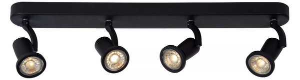 Lucide Faretto a LED struttura in metallo lineare con 4 diffusori orientabili - Jaster-LED